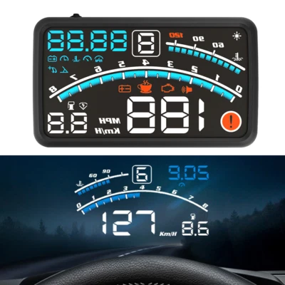 HUD OBD2 Head Up Display Car Speedometer Projector Automatic Diagnostic System Foto 1 de 4
