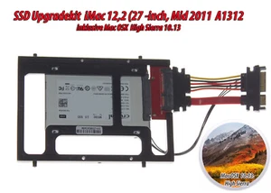 1TB SSD Upgradekit iMac 27“ Mid 2011 12,2 A1312 EMC2429 OSX High Sierra 10.13 - Bild 1 von 2