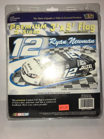 NEW Ryan Newman  # 12 Vintage Double Sided 3' x 5' Flag!! Fantastic collectible! Cover