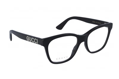 Новые очки для чтения GUCCI GG0420O 001 52-18 140 в черной оправе с кристаллами - Изображение 1 из 4