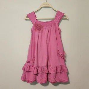 Naartjie sz 7 pink summer dress tulle flowers ruffles - Picture 1 of 9