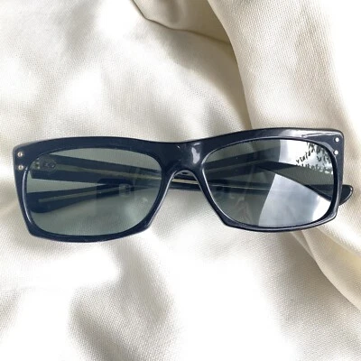 MCM Vintage 50s 60s Mod Black Sunglasses - made in FRANCE - UNISEX - Image 1 of 4