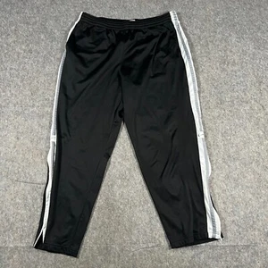 Nike Sportwear Herren Sporthose Größe Large schwarz Streifen Knöchelreißverschluss Kordelzug - Bild 1 von 9
