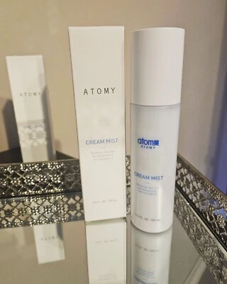 korean skinCare Atomy Cream Mist Spray Hydration Make Up Setting + Free Gift 🎁  - Image 1 of 4