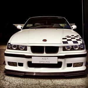 BMW E36 FRONT LIP SPLITTER FOR M3 FRONT BUMBER CARBON