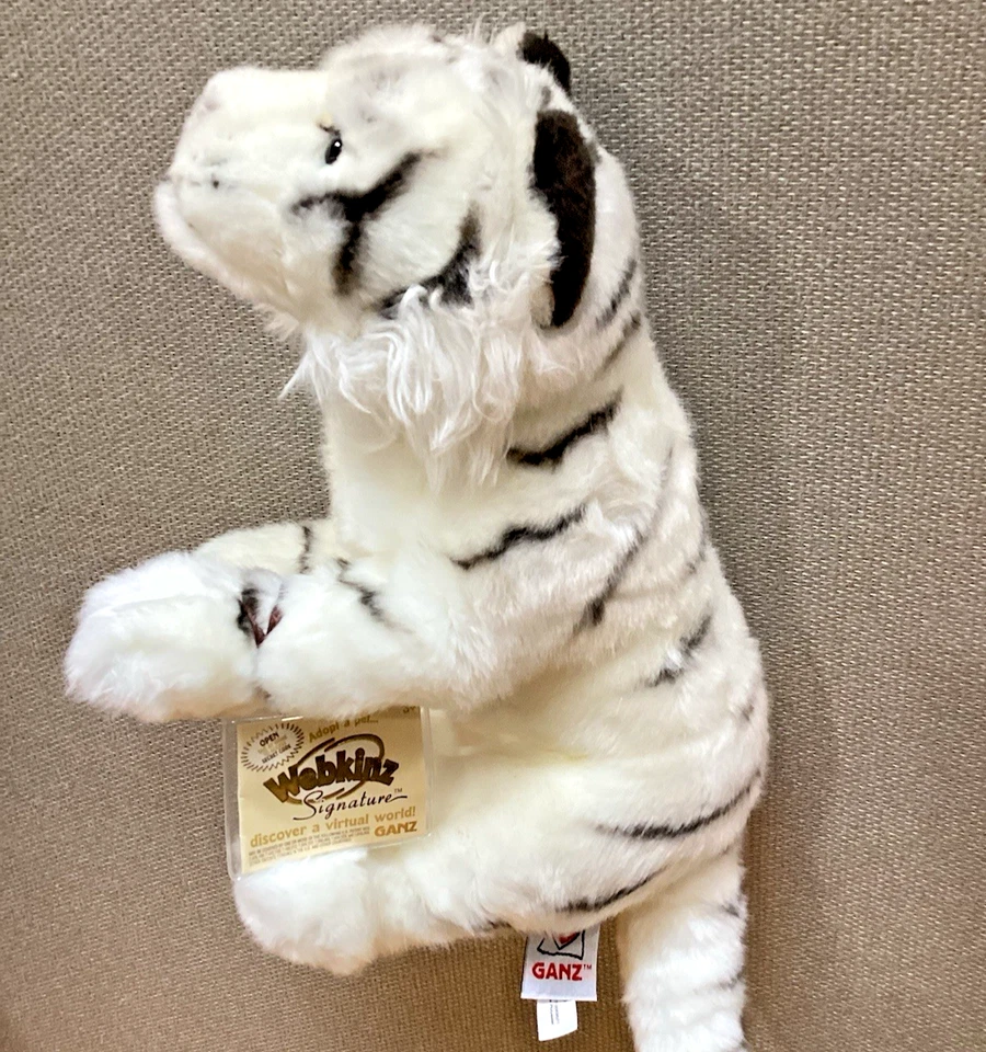 WEBKINZ Signature White Bengal Tiger NEW w/SEALED UNUSED CODE TAG [2012] by GANZ - Image 1 of 4