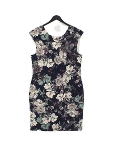 Garcia Women's Midi Dress L Blue Cotton with Polyester A-Line - Picture 1 of 5