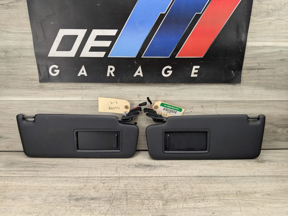 Conjunto de parasol delantero izquierdo derecho 18-24 OEM AUDI S5 A5 Q5 SQ5 PAR negro Foto 1 de 4