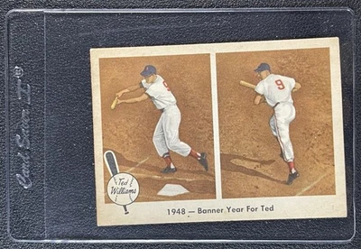 TED WILLIAMS 1959 FLEER BASEBALL #36 BANNER YEAR FOR TED *STAINED* - Image 1 of 2