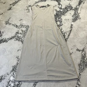 Free People Beach Simone Maxikleid Damen Größe Small grau hinten offen Baumwolle - Bild 1 von 9