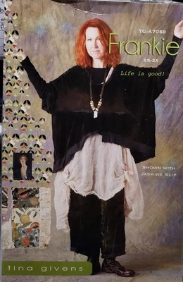 Tina Givens Frankie Sewing Pattern, Size XS-2X, TG-A7059 - Image 1 of 2