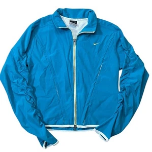 Nike Girls Teal Zip Up Scrunch Air Jacket Size M(8-10) - Picture 1 of 4