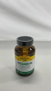 Country Life Vitamin D3 10000 IU for Immune/Bone Health 200ct - Picture 1 of 3