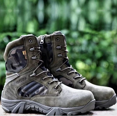 Delta Tactical Boots. Light Duty Military. Camo. Mens 13. Side Zip. NIB. - Image 1 of 4