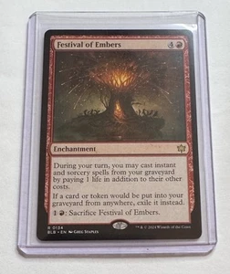 Festival of Embers #134 Bloomburrow Rare Enchantment MTG NM/M - Picture 1 of 2