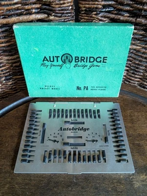 1957 Auto Bridge Autobridge Play Yourself Card Game Vintage Deluxe Pocket Model - Image 1 of 4