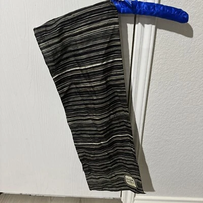 Auténtica bufanda de seda a rayas vintage rara ivoire de balmain Foto 1 de 4