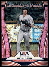 2020 Donruss American Pride Pink Fireworks #16 Alec Bohm Nick Loftin