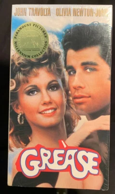 Grease (1998, VHS Paramount). John Travolta and Olivia Newton John. Factory Seal - Image 1 of 4