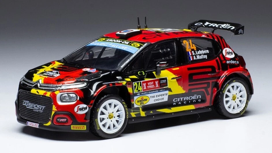 CITROEN C3 RALLY 2 N.24 WRC2 RALLY YPERN 2022LEFEBVRE/MALFOY 1 43 Ixo Model Auto