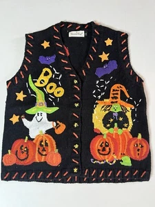 Halloween Knit Sweater vest Nostalgic YOUTH SMALL - Picture 1 of 7