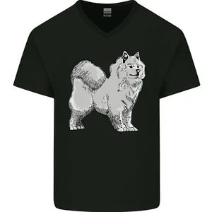 A Samojede Hund Herren V-Ausschnitt Baumwolle - Bild 1 von 11