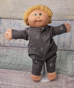 Coleco Vintage Cabbage Patch Kids Boy Doll Blonde Hair Green Eyes HM1 1984 - Picture 1 of 23