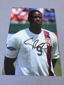 EDDIE JOHNSON USA Soccer  signed in-person autograph photo 4 x 6 - Picture 1 of 12