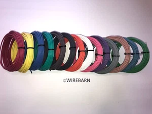 AUTOMOTIVE WIRE - 22 GAUGE -HIGH TEMP TXL WIRE - 14 COLORS - 25' EACH COLOR - Picture 1 of 16