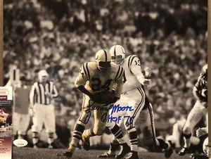 LENNY MOORE HOF 75 Autograph Signed Auto 11x14 Photo Picture Baltimore Colts JSA - Picture 1 of 3
