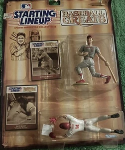 JOHNNY BENCH AND PETE ROSE 1989 STARTING LINE-UP BASEBALL GREATS SLU FIGURES! - Picture 1 of 2