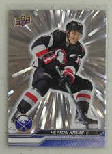 Peyton Krebs - 2023-24 Upper Deck Series 1 #19 - Outburst Silver Parallel