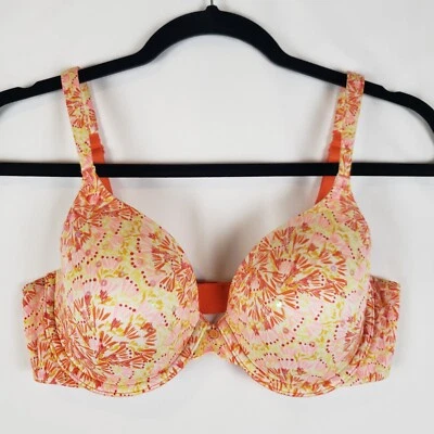 Victorias Secret Body By Victoria Bra Lined Perfect Coverage 34C Abstract Sequin - Image 1 of 4