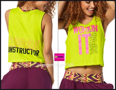 Camiseta sin mangas ZUMBA INSTRUCTOR ZiN Workin It Instructor - Convención ¡RARA! S M L Foto 1 de 3