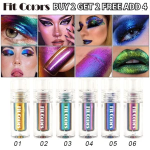 Chameleon Makeup Multichrome Eyeliner Aurora Eyeshadow Metallic Liquid Colours. - Picture 1 of 20