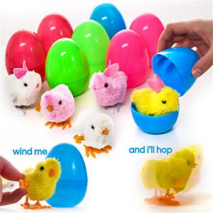Easter Chain Rabbit Wind Up Toy Opening Surprise Egg 8PCS Egg Cartridge Toy Gift