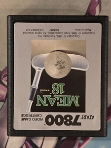 Mean 18 Ultimate Golf Atari 7800 Game Cartridge Only Authentic Tested - Picture 1 of 3