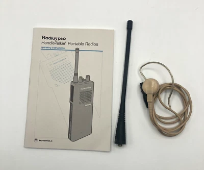 OEM Motorola Radius P50 Radio Manual, Antenna & Ear Piece - Parts - Image 1 of 4