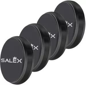 SALEX Magnetic Mounts, 4 Pack. Black Flat Cell Phone Holders for Car Dash, Wall - Picture 1 of 10