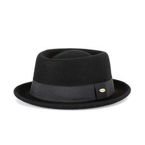 100% Crush-able Wool Felt Pork Pie Heisenberg Style Hat - Picture 1 of 11