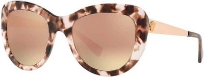 Gafas de sol Versace VE4325 52534Z 54 mm rosa habana/rosa claro lente espejo Foto 1 de 2