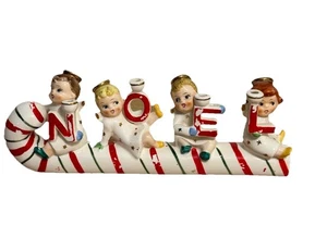Vintage 50er Relco Japan NOEL Zuckerstange Weihnachten Kerzenhalter Figur Deko - Bild 1 von 18