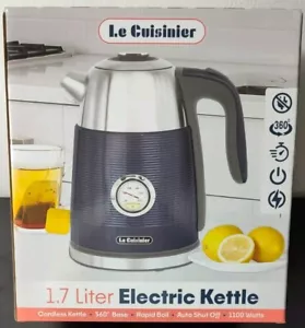 Le Cuisinier Electric Kettle - 1.7 Liter, 360 Base, 1100 Watt, Auto Shut Off - Picture 1 of 11