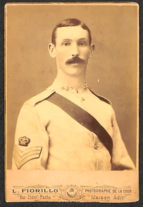 Sargent Fuslliers abito tropicale ritratto anni 1880 - Foto 1 di 2