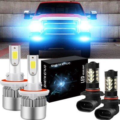 Faros LED + bombillas antiniebla para Ford F-250 Super Duty 2010 2012 2013 2014 8000 k Foto 1 de 4