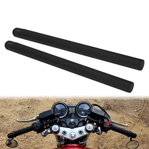 Motorcycle Universal 7/8" 22mm Black CNC Adjustable Handle Bar Clip On Ons Fork - Imagen 1 de 12