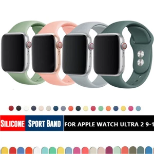 Band iWatch Strap For Apple Watch Series Ultra 8 7 6 5 4 SE Silicone Sport 49mm - Picture 1 of 60