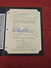 Signed Christmas Vacation Orig Script Pg 94 - With COA "Fried Pussycat Scene!!