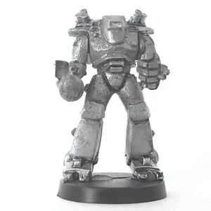 Trooper Power Armoured, With Assault Canon 28mm Metal Unpainted - Picture 1 of 4
