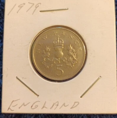 5  New Pence Coin 1979  Elizabethh II Great Britain - Image 1 of 4
